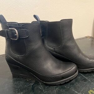 UGG rubber sole ankle boots
